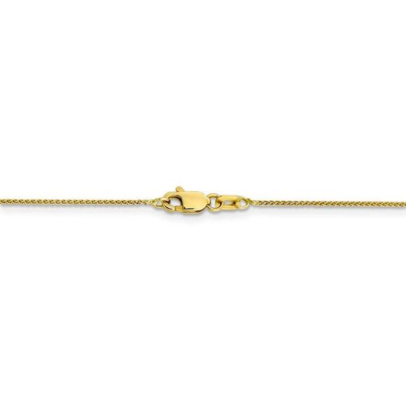 0.8mm 10k Yellow Gold Solid Spiga Chain Necklace, 30 Inch - Picture 4 of 8
